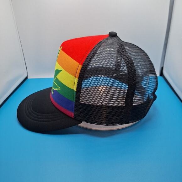 Medical Cannabis Weed Trucker Hat Marijuana Pot Leaf 420 Black Snapback Cap - Picture 3 of 6